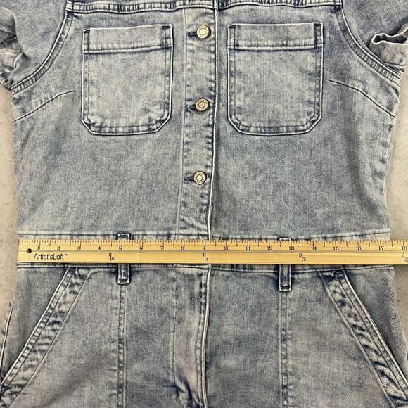 GAP Light Blue Denim Romper - Picture 5 of 14